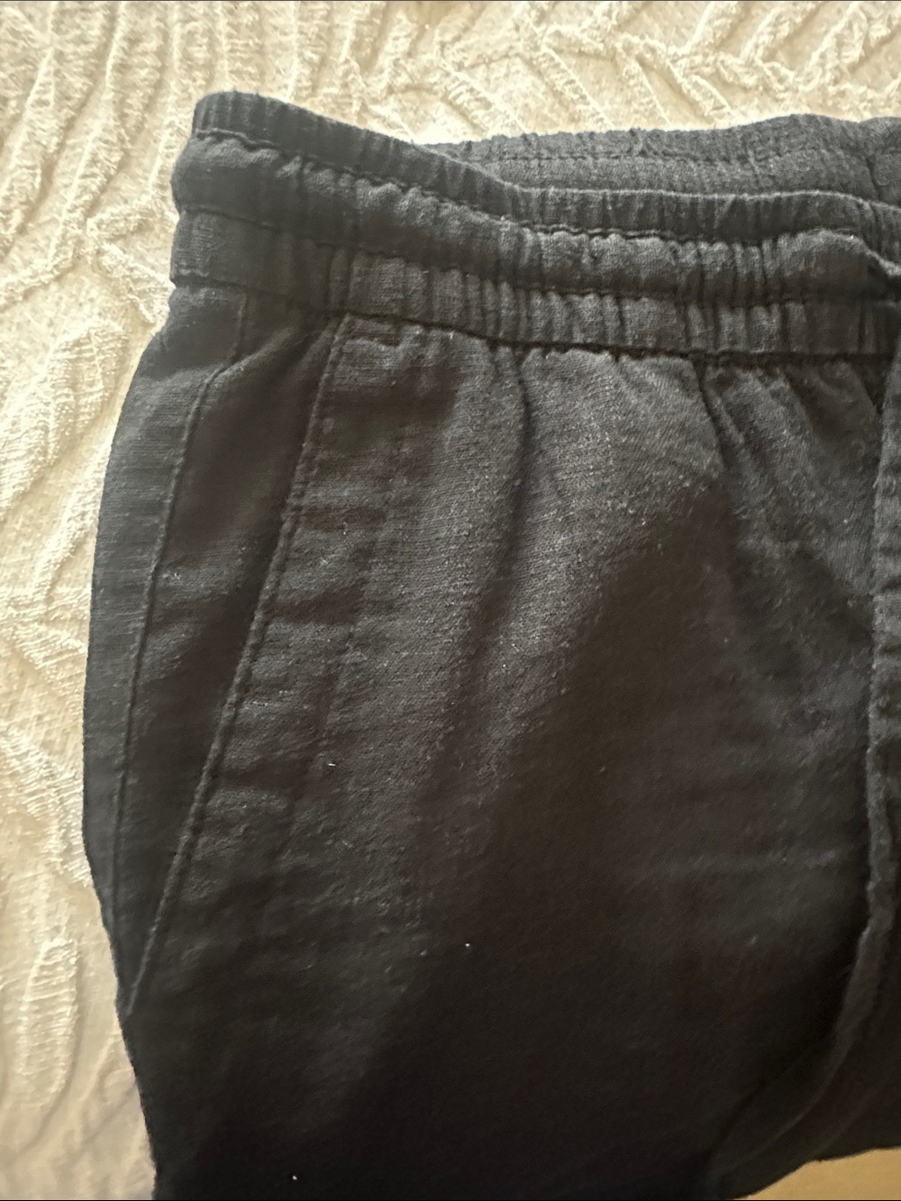 Black Drawstring Pants - Picture 4 of 5